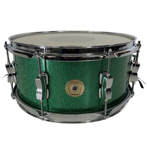 Ludwig Continental 14x6 5in Snare Green Sparkle Drummers Only