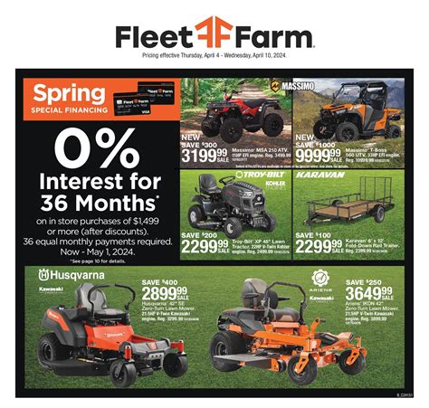 Fleet Farm Weekly Circular Ad April 4 April 10 2024 Special Financing