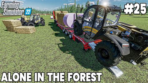 Planting Forest Cotton And Stacking Straw Bales Farming Simulator 22