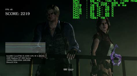 Resident Evil 6 1080p Benchmark R7 260x Youtube