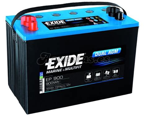 Bater A Exide Dual Agm Ep Ah Acuestas Es