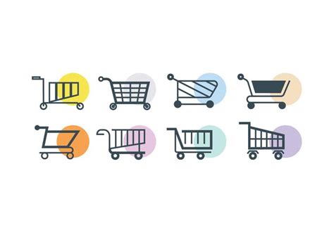 Supermarket cart vector icon 162300 Vector Art at Vecteezy