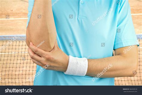 Shot Tennis Player Elbow Injury On Stock Photo 586359518 | Shutterstock