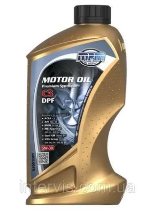 Моторное масло MPM Motor oil 5W 30 Premium Synthetic ESP X 1л 380