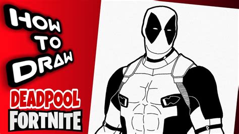 How To Draw Deadpool Fortnite Fortnite Drawings Como Dibujar A Deadpool De Fortnite Paso A