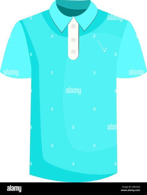 Blue Golf Shirt Vector Stock Vector Image Art Alamy