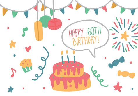 Birthday Doodle 139439 Vector Art at Vecteezy