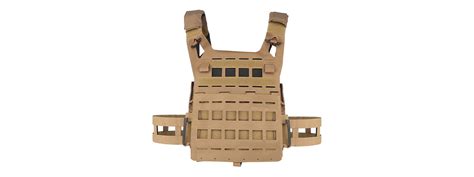 Lancer Tactical Lightweight Spc Laser Cut Tactical Vest Coyote Brown