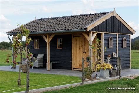 Vechtdal Bouwsystemen Authentiek Houten Bijgebouwen In Luifel