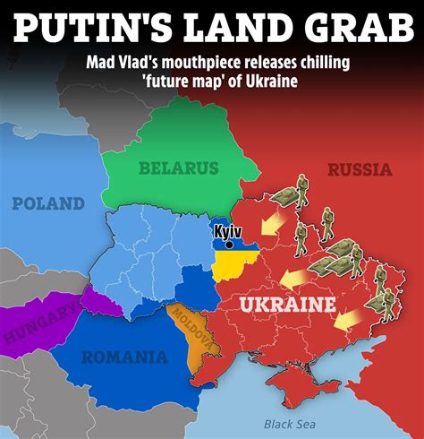 Putins Top Crony Medvedev Shows Off Chilling Future Map Of Ukraine