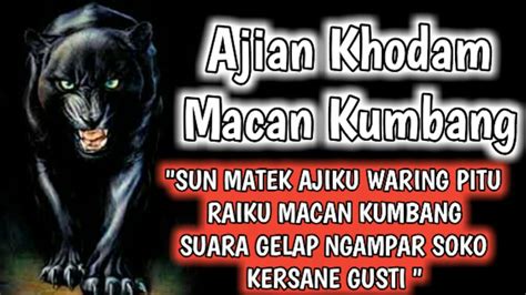 Ajian Khodam Macan Kumbang YouTube