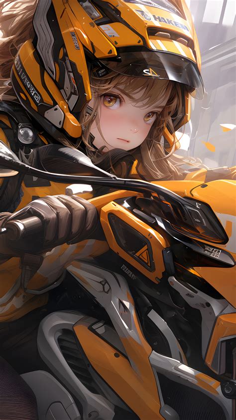 Sci-Fi Anime Girl Motorcycle 4K #9160i Wallpaper PC Desktop