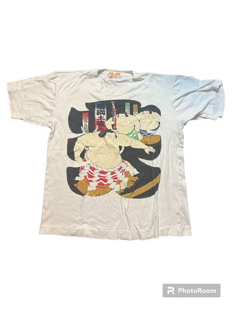 1990s Japan Sumo Wrestler T Shirt Gem