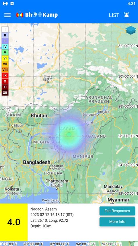 National Center For Seismology On Twitter Earthquake Of Magnitude