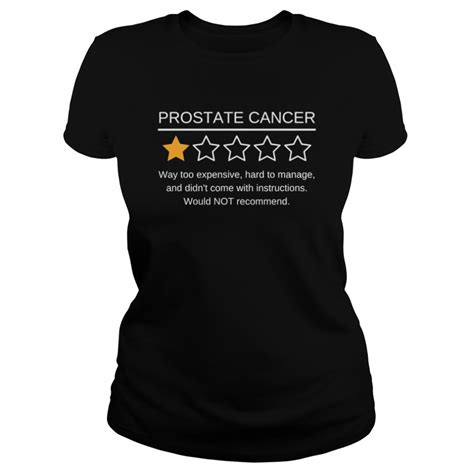 Prostate Cancer Awareness One Star Rating Survivor Shirt Trend Tee