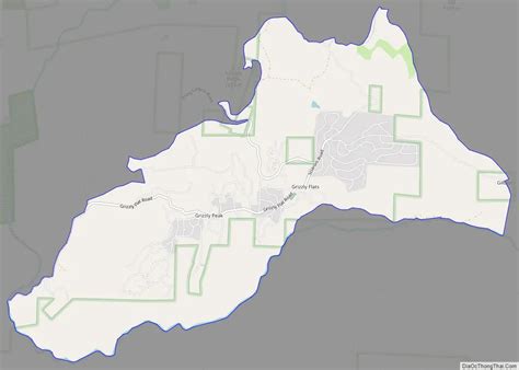 Map of Grizzly Flats CDP - Thong Thai Real