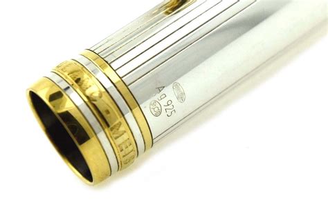 Montblanc Meisterstuck 146 LeGrand AG925 Solitaire Pinstripe Fountain