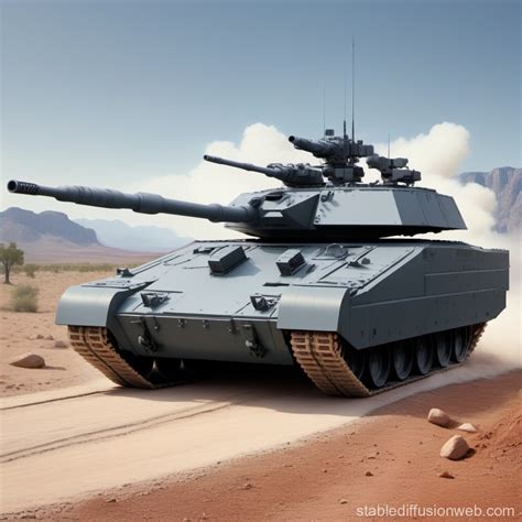 Next-Gen Tank with Railgun Technology | Stable Diffusion Online