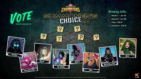 Summoner S Choice 2024 Marvel Contest Of Champions