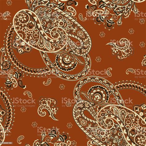 Seamless Paisley Pattern In Indian Batik Style Floral Vector Illustration Stock Illustration