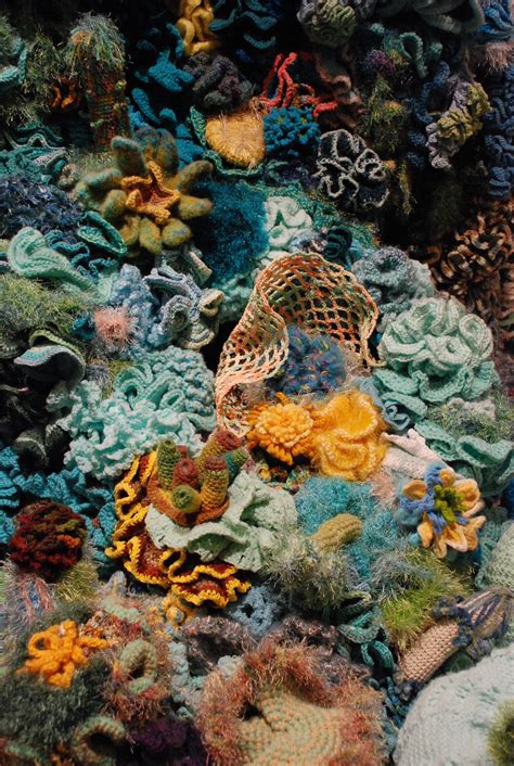 The Hyperbolic Crochet Coral Reef Coral Reef Textile Art Crochet Art