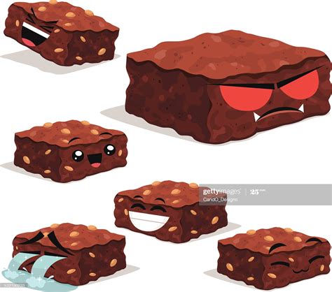 Brownie Cartoon Set B Stock Illustration Download Image Now Brownie