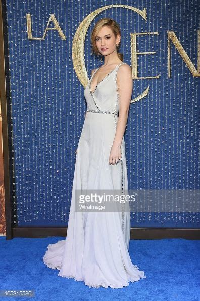 Actress Lily James Attends The Cinderella Mexico City Premiere At