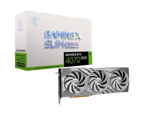 Msi Geforce Rtx™ 4070 Super 12g Gaming X Slim White