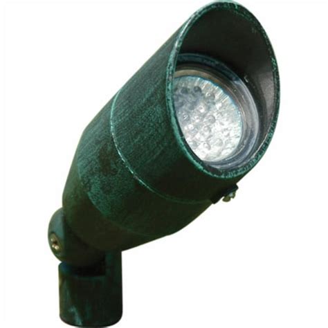 Dabmar Lighting Lv190 Pg Cast Aluminum Directional Spot Light With Hood Patina Green 1 Kroger