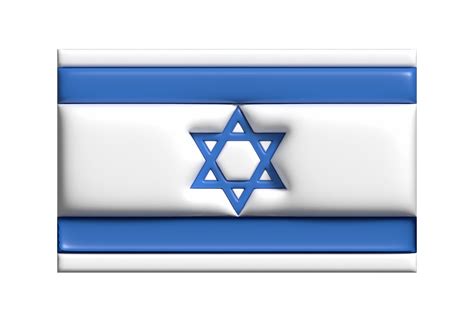 Israel Flag 3d Render 22282447 Png