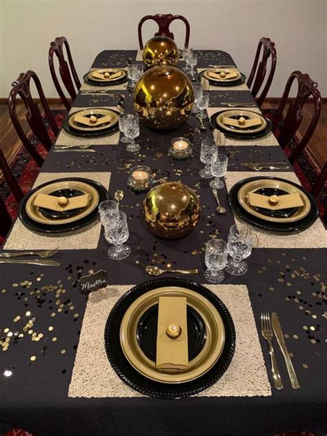 Elegant New Years Eve Table Setting Ideas