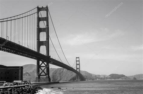 Golden Gate Bridge Black and White — Stock Photo © srongkrod481 #65851677