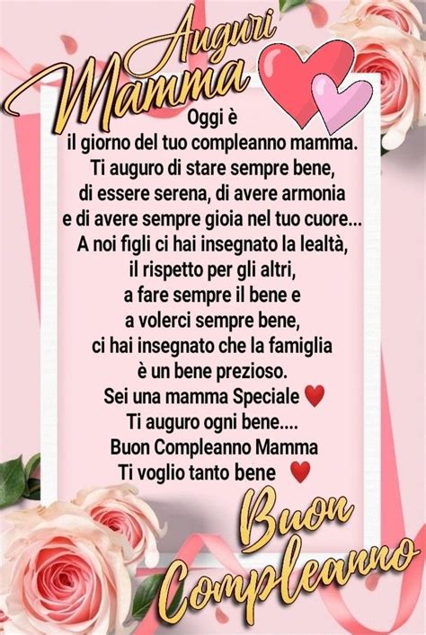 Auguri Mamma Buon Compleanno Buon Compleanno Buon Compleanno Mamma