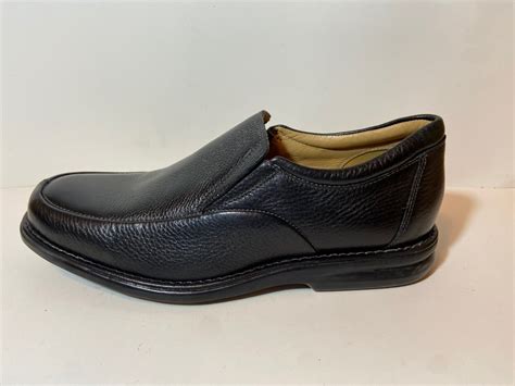 Nunn Bush Sheepskin Lined Leather Black Slip On Loafers Mens Shoes