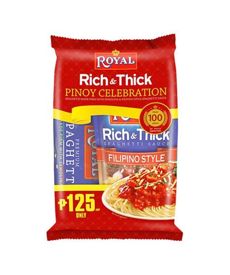 Royal Filipino Spaghetti And Sauce Celebration Value Pack Asco Foods