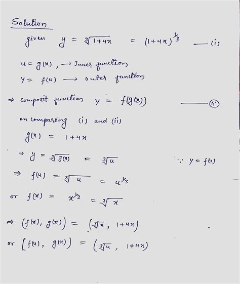 [solved] For The Given Composite Function Identify The Inner Function U Course Hero