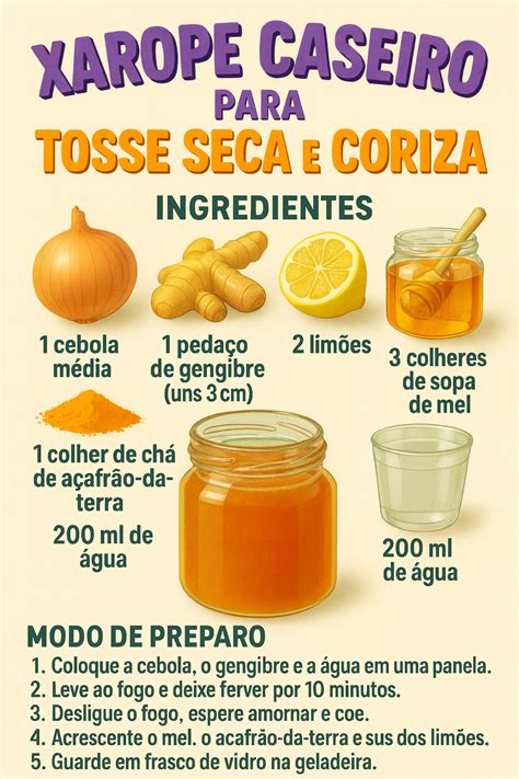 Remédio Caseiro Para Boca Doce - 🍯 Xarope Caseiro para Tosse Seca e Coriza