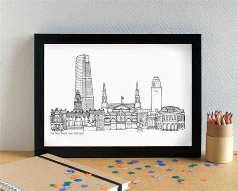 Leeds Skyline Art Print | Etsy