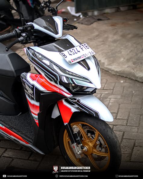 Decal Sticker Vario Putih Merah Fullbody Nusakambangan Sticker