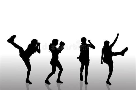 Woman Boxing Silhouette Stock Illustrations 1 097 Woman Boxing