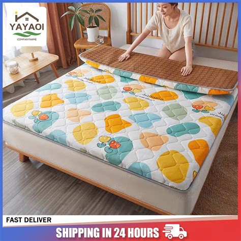 Banig Cooling Mattress Pad Foldable Summer Sleeping Mat Double Queen