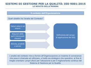 La Nuova Norma ISO 9001 2015 PPT