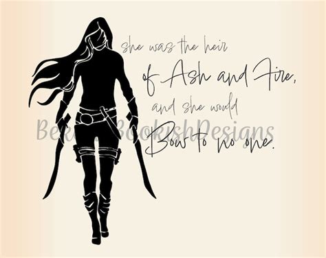 Throne Of Glass Ash And Fire Png Jpeg Svg Etsy