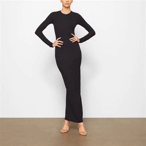 Skims Fits Everybody Crew Neck Long Dress