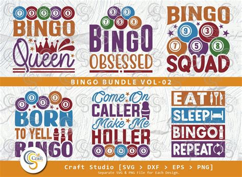 Bingo SVG Bundle, Bingo Gift Svg, Bingo Games Svg, Crazy Bingo Svg, Bingo Quotes, Bingo Cutting ...