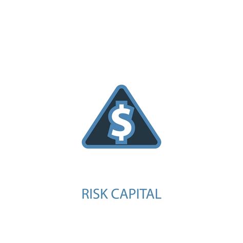 Premium Vector Risk Capital Concept 2 Colored Icon Simple Blue