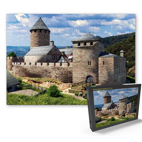 Puzzle Mit Teilen Mit Einer Rekonstruktion Der Burg Steinenschloss