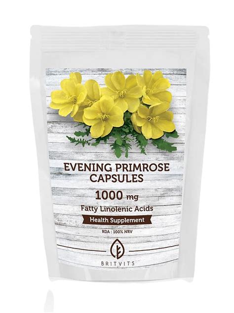 Evening Primrose Oil Gla Epo 1000mg Capsules Britvits