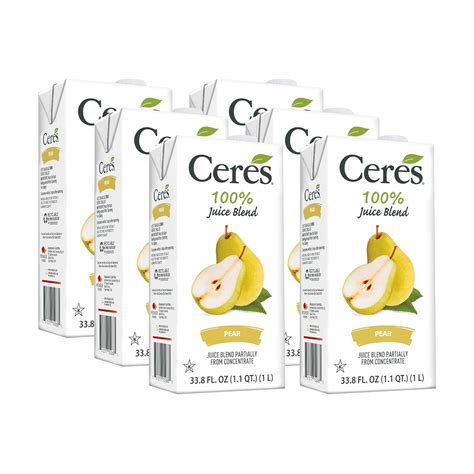 Ceres 100 All Natural Pure Fruit Juice Blend Delicious Pear Edition