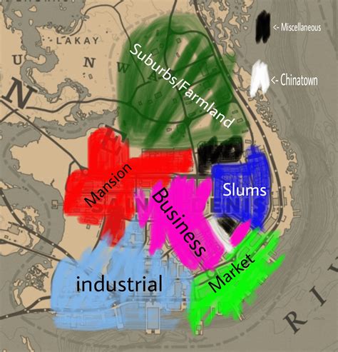 District map of Saint Denis : r/RDR2